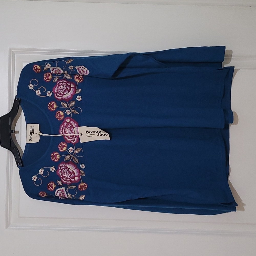 NWT Savanna Jane sweater blouse top large